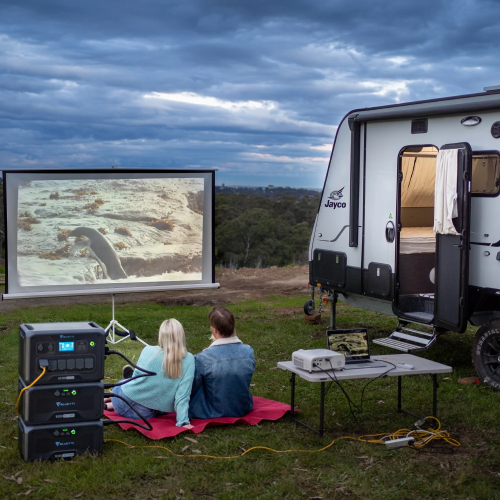 BLUETTI 3 kw Solar  System Power Station for RV Trips with Large Battery