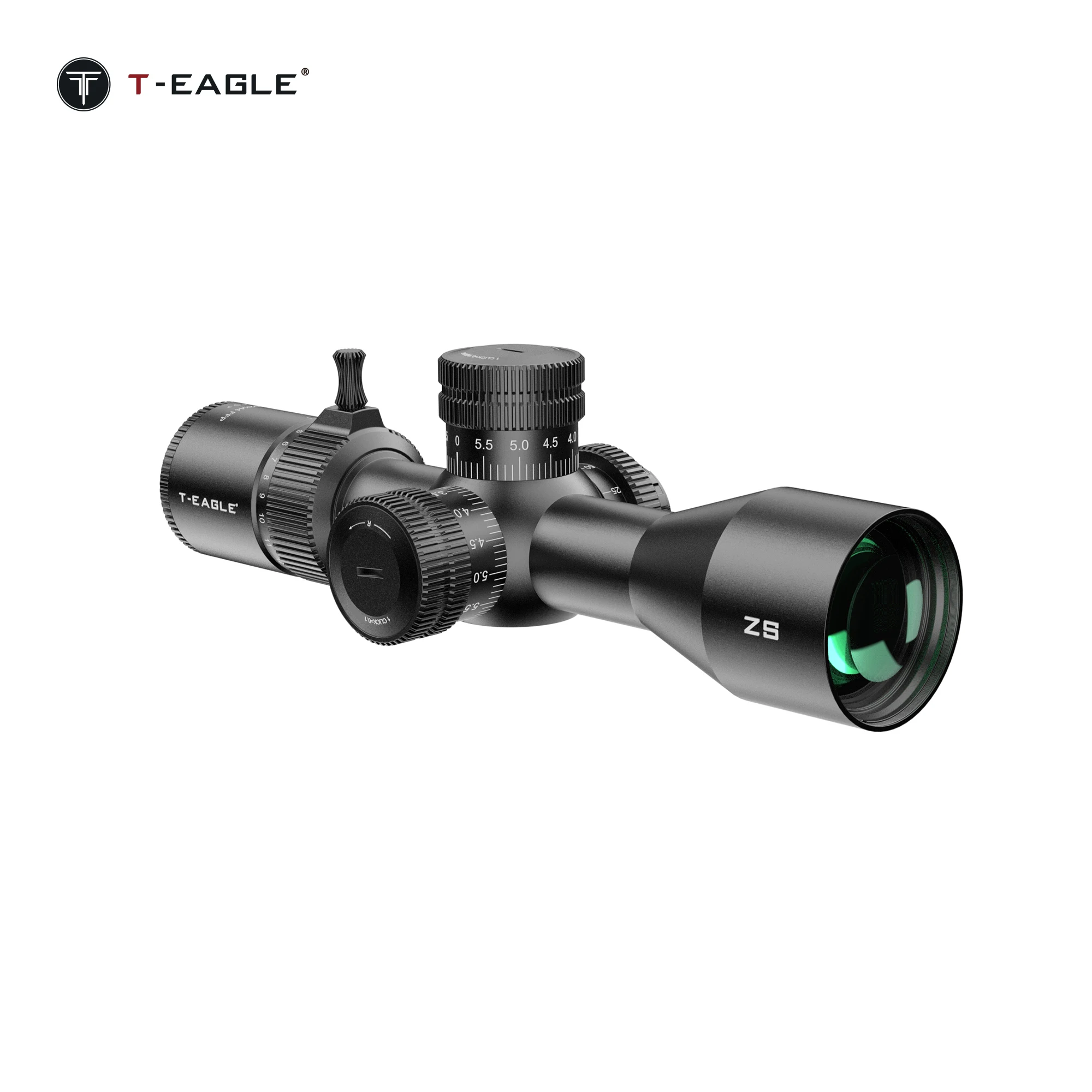 T-EAGLE ZS 3-12X44 SFIR FFP ударопрочный стеклянный протравливанный прицел для прицела охоты оптика Zero Stop
