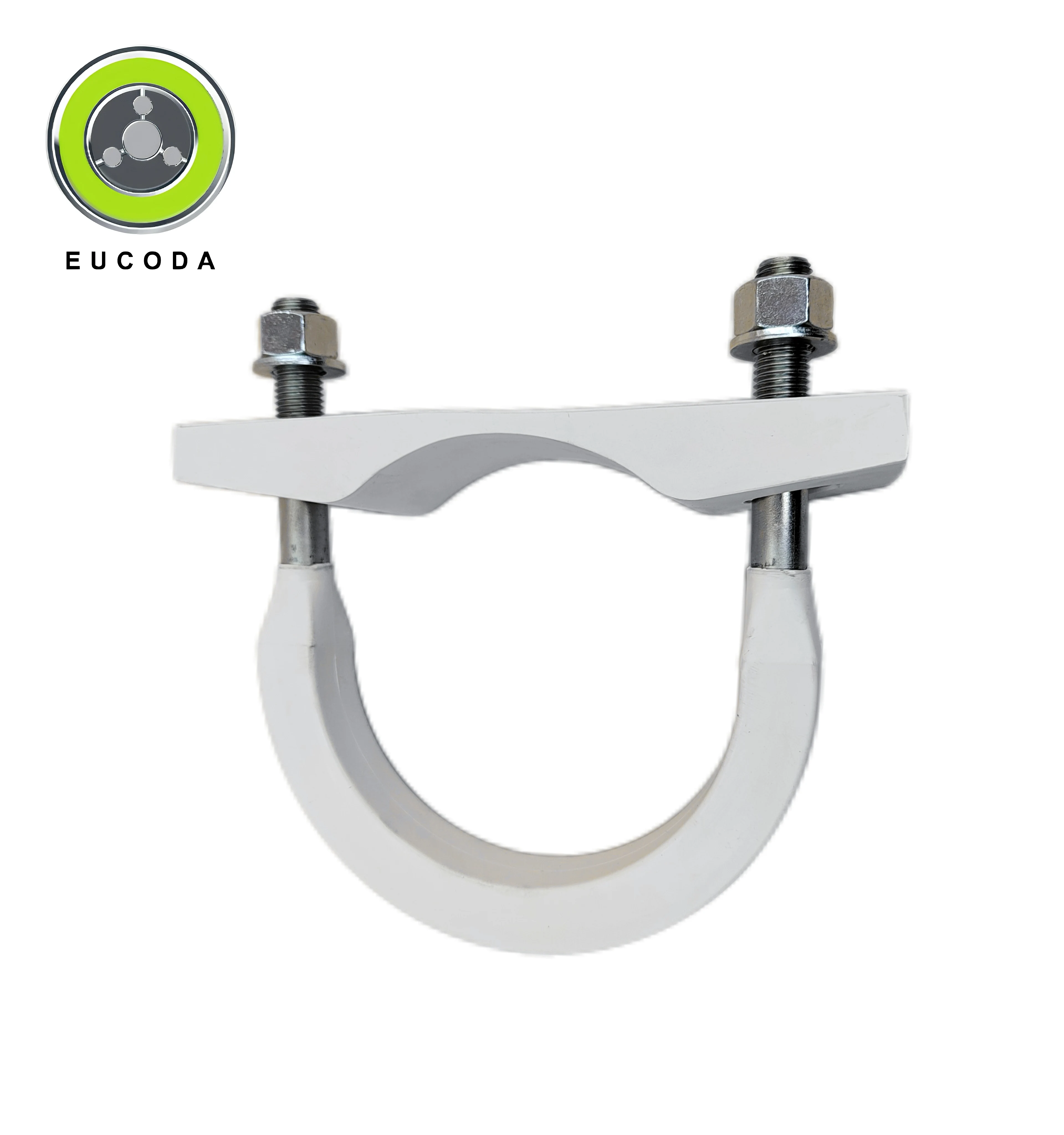 Two Holes 304 Stainless Steel U-shaped Clip Baffle Plate Clip Pipe Band Clamp For U bolt with shim Come with washer and nut