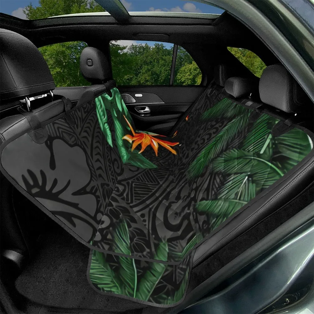 Polynesian Personal Cover Seat Car Waterproof Pet Banana Palm Leaves Seat Cover Pets Coconut Tree Waterproof Pet Dog Travel Mat