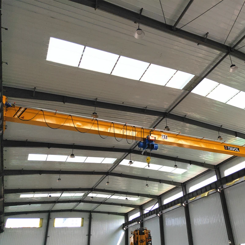 Tavol Brand Stable Performance Monorail Workshop Movable Motor-driven Overhead Crane with Demag Electric Hoist