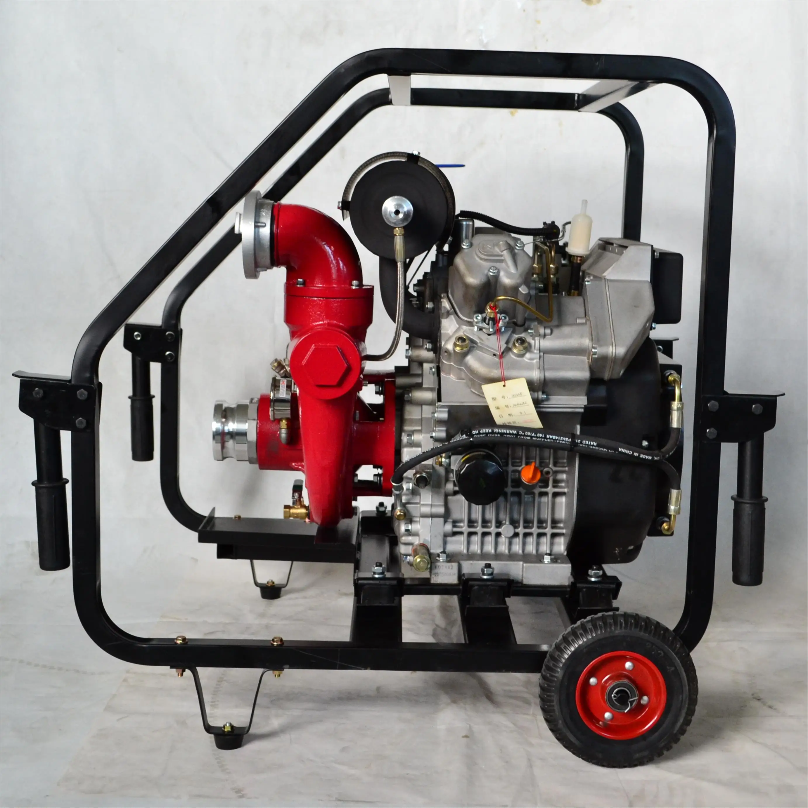 80mm 3inch 22hp 16kw Two Cylinder Diesel Engine Pump Set Exhaust Self Suction Water Self-priming Pumps