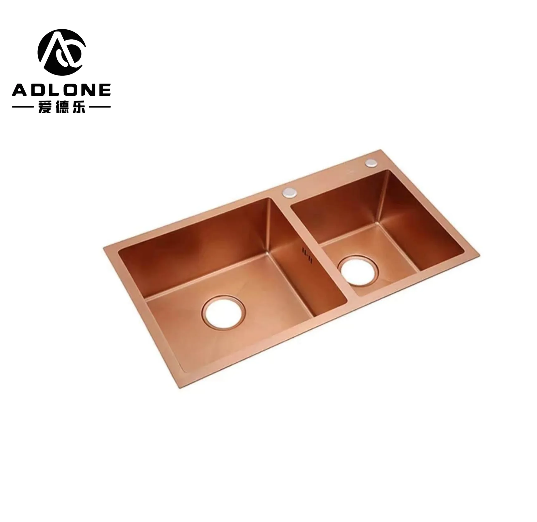 Handmade Stainless Steel Black Nano Sink No Fading Double Bowl  Kitchen Sink