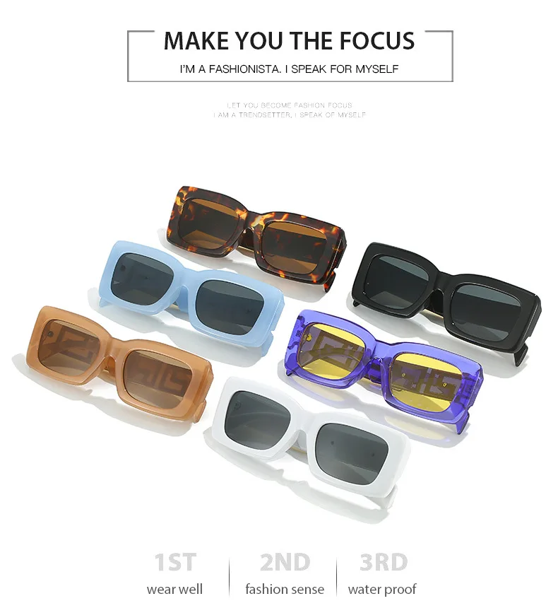 Luxury Brand Designer Sunglasses for Women Fashion Square Small Frame Sun Glasses Men Driving Eyeglasses Gafas De Sol Mujer