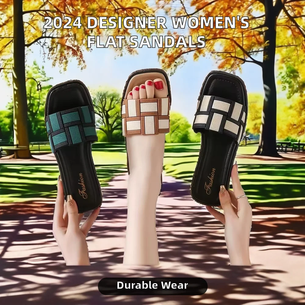 Женские туфли 2025 года новые дизайнерские чёрно-белые плоские с ремешком и стразами на весну/лето.