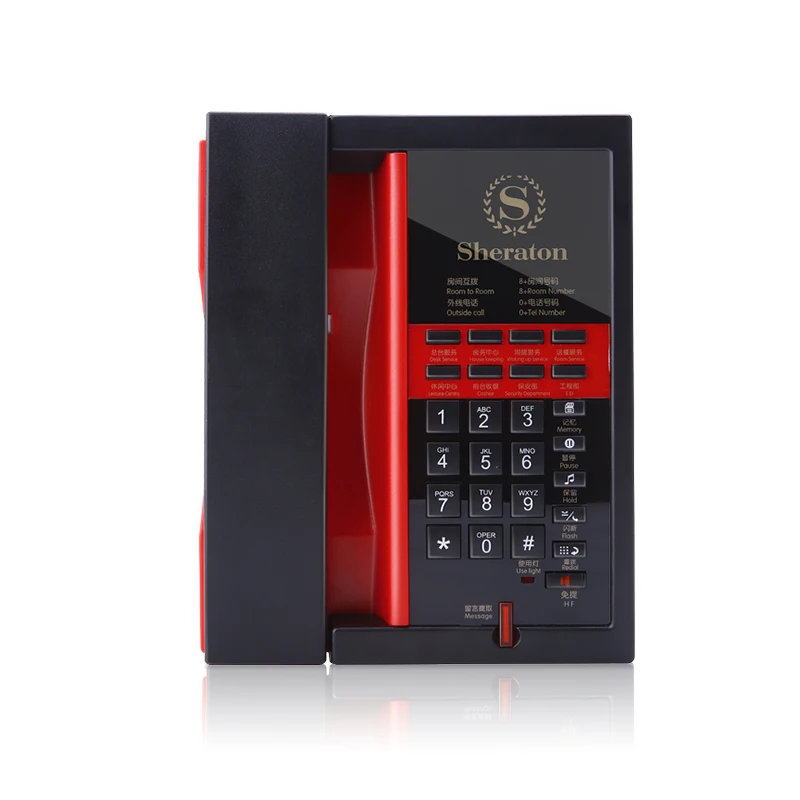 Прямая поставка с завода, высококачественный телефон, проводной стационарный телефон, настольный телефон для отеля