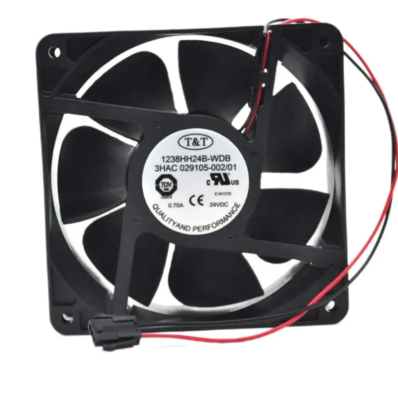 1238HH24B-WDB ABB 24V DC 0.7A EC AC 12038  12CM robot controller cooling fan