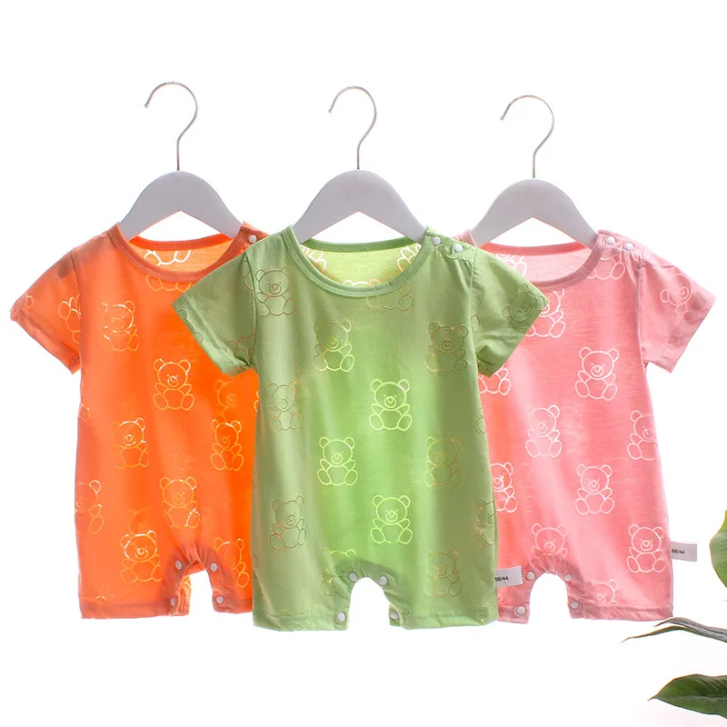 
New baby onesies summer clothes male baby short-sleeved romper romper baby girl romper 