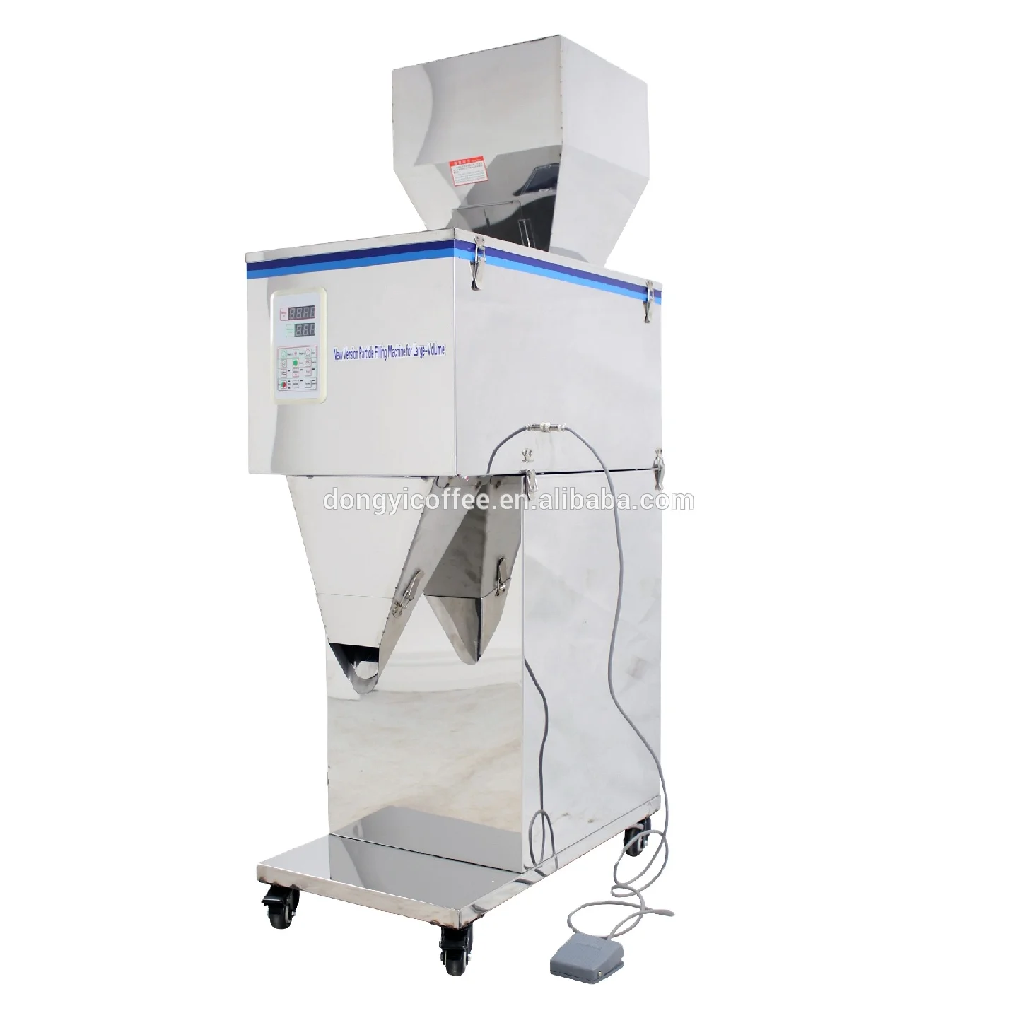 Dongyi Semi Automatic Granule/Rice/Coffee Weighing Filling Machine Of 3000g For Sale