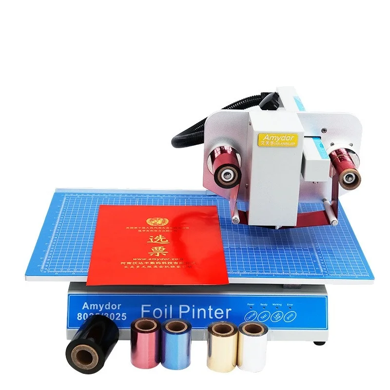 Digital Gold Foil Printing Hot Foil Printer Stamping Machine for Book Cover Gift Boxes Handbag Paper Leather PVC