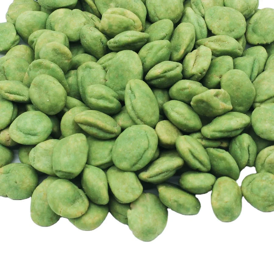 Снэк в японском стиле естественного цвета Васаби арахис равиоли