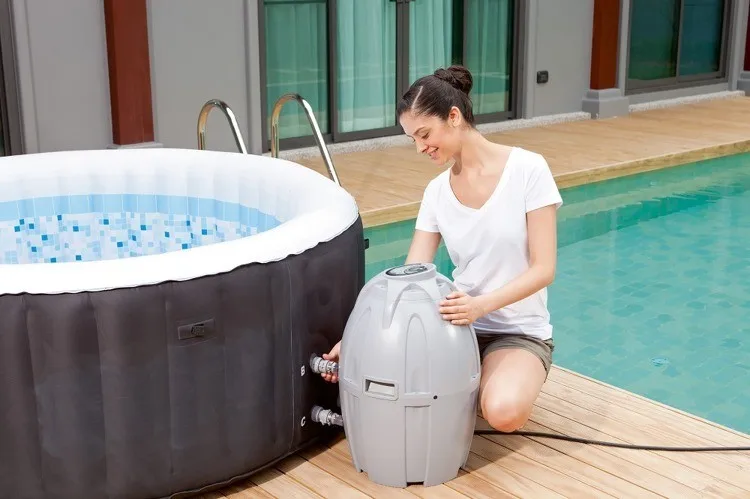 
BESTWAY LAY Z SPA MIAMI AIRJET INFLATABLE HOT TUB MODEL 2-4 PERSON 