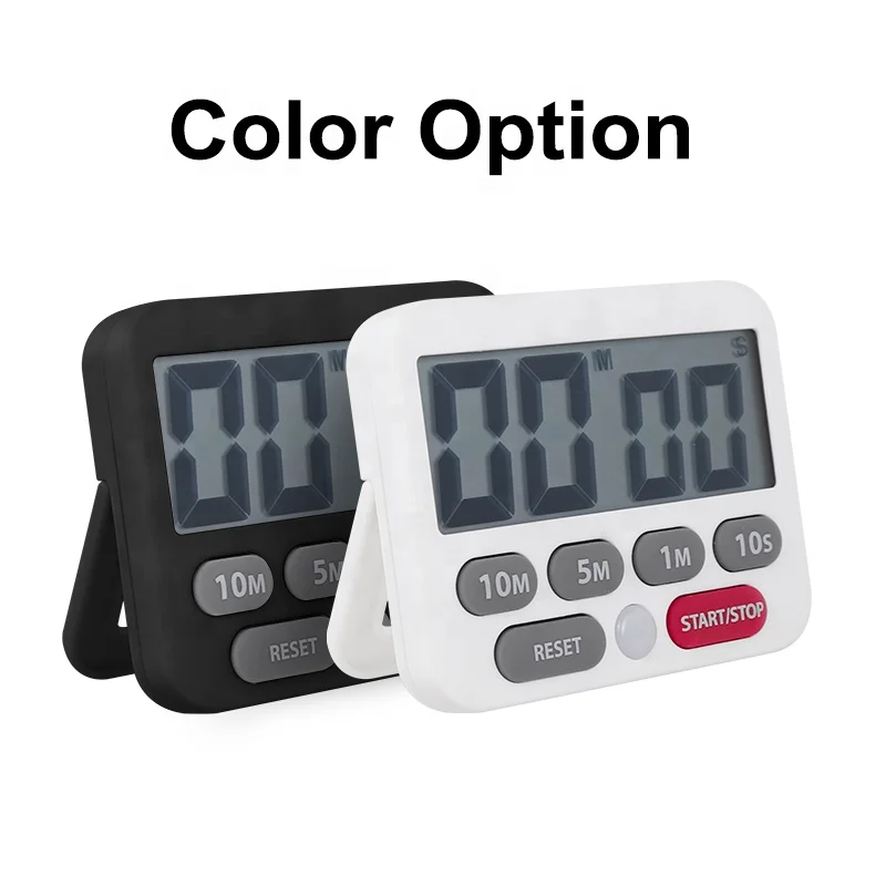CE & RoHS LCD electronic timer with Thermo Hygrometer and Calendar ABS plastic digital alarm clock digital cooking kitchen timer