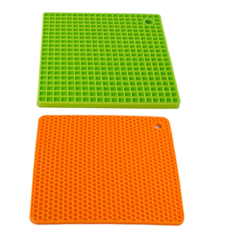 KitchenBowl Disc Cup Heat Insulation Anti-Slip Waterproof Air Fryer Drain Pad Pot Holder Anti Slip Mat Silicone Placemat