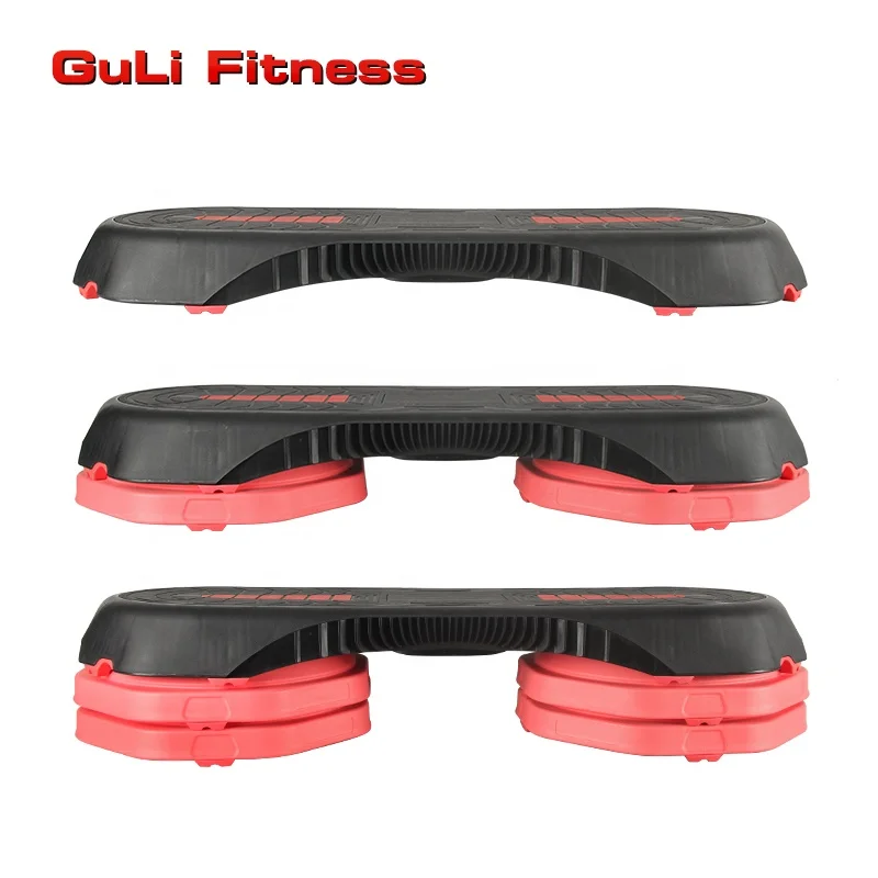 Guli Fitness Professional Fitness Multi-function Adjustable Height Aerobic Step Sit up Bench Deck Board Home Exercise Equipment