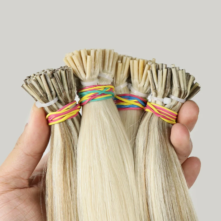 Honor 100% Raw Hair Itip Indian Hair Extension Pre Bonded Keratin Stick i Tip Hair Extension
