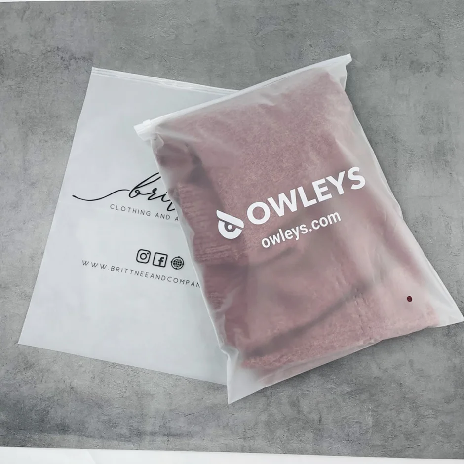 Factory Direct Sell Logo Lock Custom Pe PP Biodegradable Transparent Poly Plastic Zipper Bag For Tshirt