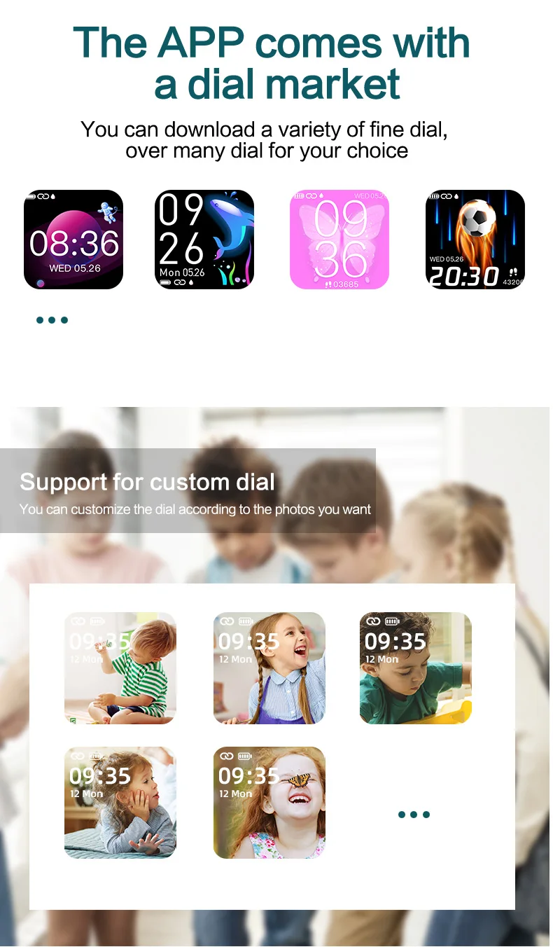 New Arrival 2022 Children Smart Watch Blood Oxygen Heart Rate Monitoring Kids Sports Smartwatch H39 (10).jpg