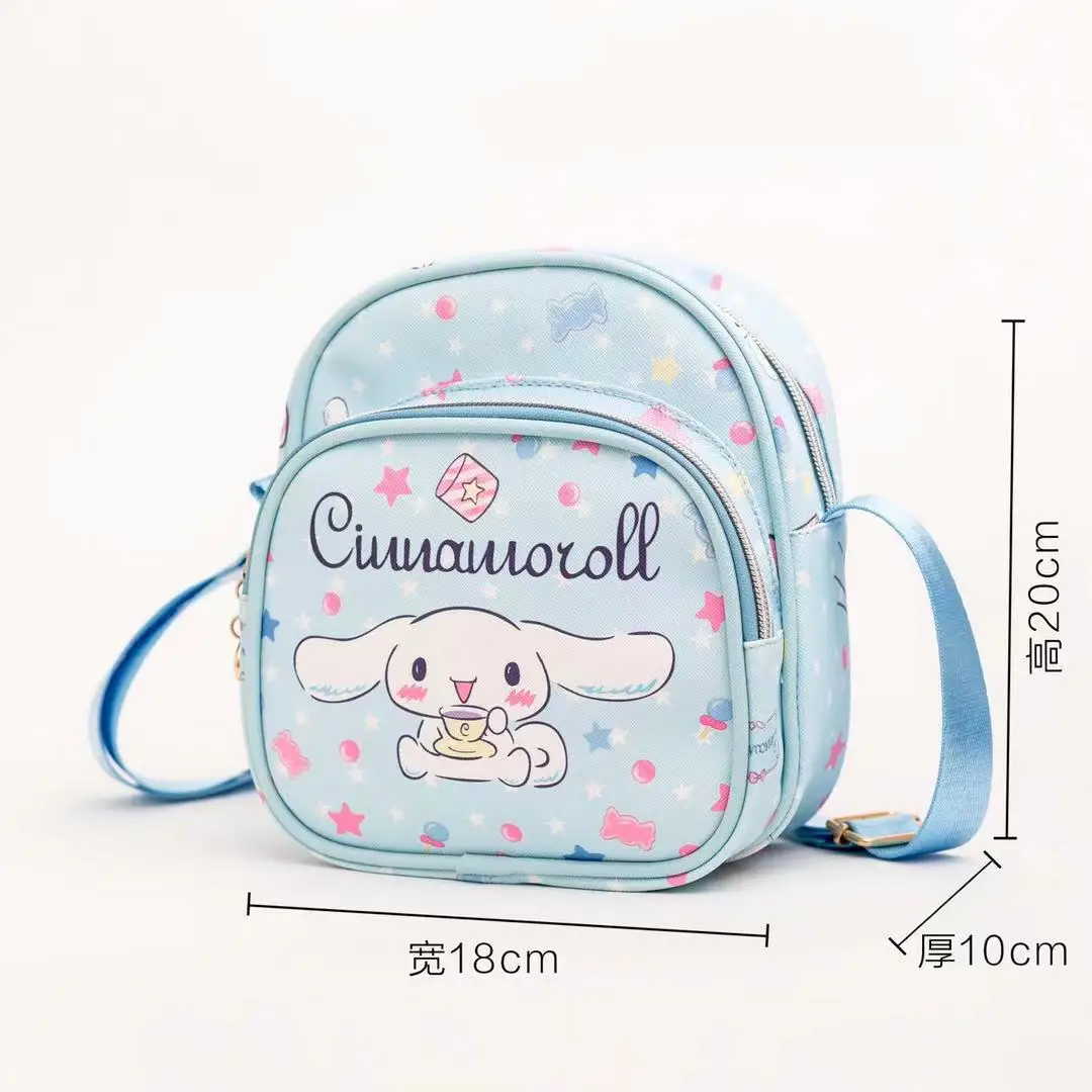 kawaii wholesale cute shopping handbag bags student girl cartoon crossbody bag pu leather melody small square shoulder bag