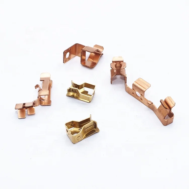 Customized high precision stamping switch socket shrapnel accessories brass metal spring