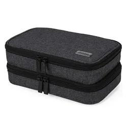 Insulin Pens Blood Glucose Monitors Cooler Travel Case 4 Ice Packs Double Layer Diabetic Supplies Medical Cooler Bag