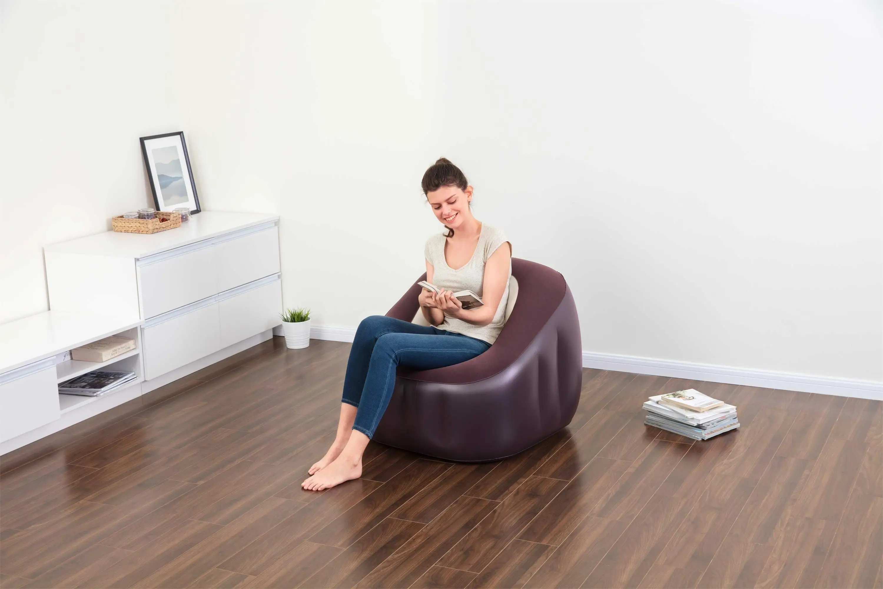 Bestway 75046 living room sofas inflatable sofa 74cm x 74cm x 64cm