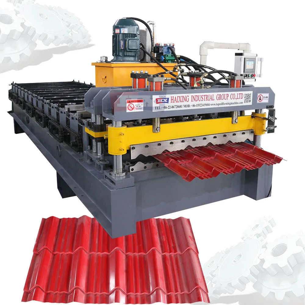 HAIXING Glacure Tole De Toiture Machine Moulage