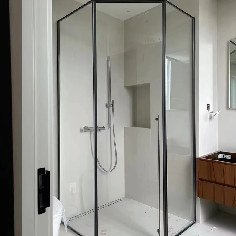 stainless steel double functions of interior and exterior doors diamond shower shelf corner bathroom accessories