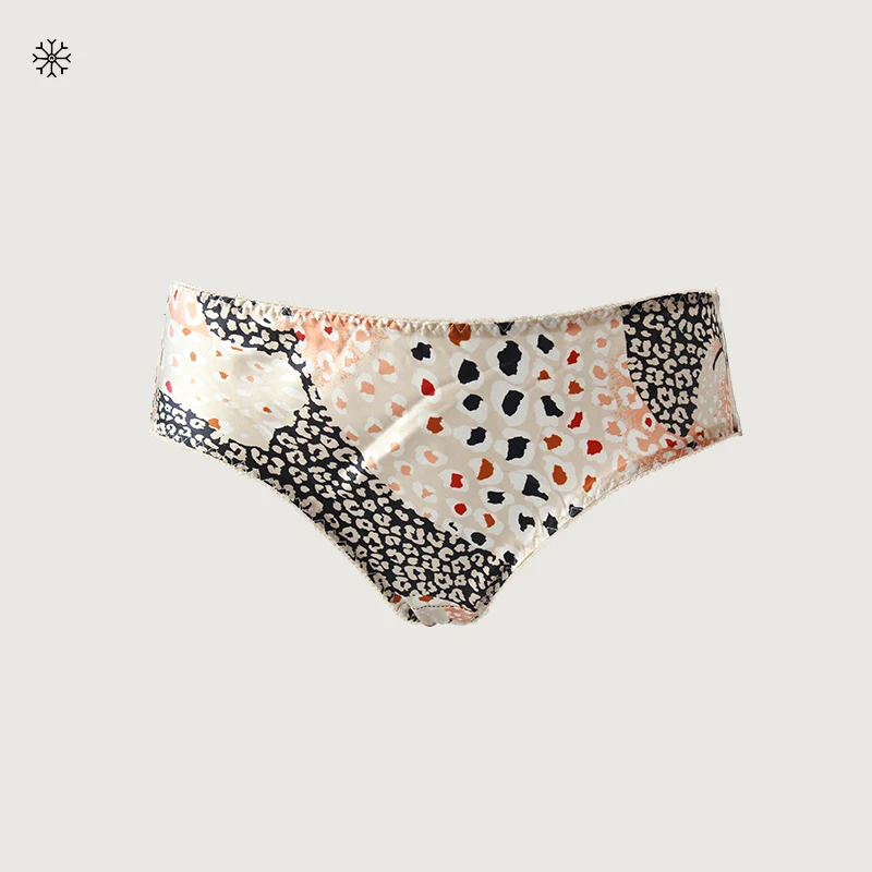 Шелковое бесшовное нижнее белье, женские бесшовные трусики с индивидуальным принтом