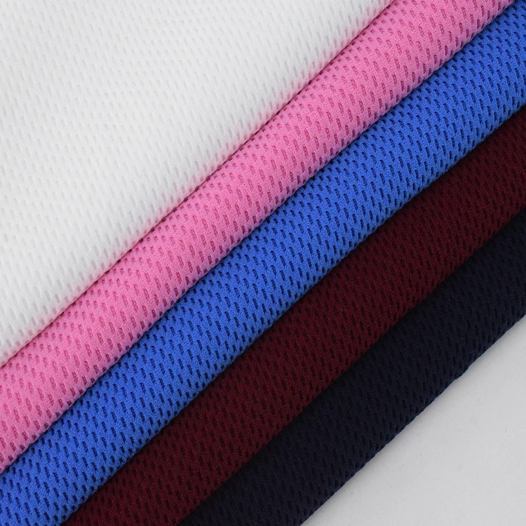 Sportswear Fabric Polyester Knitted Dry Fit Honeycomb Fabric Microfiber Waffle Fabric