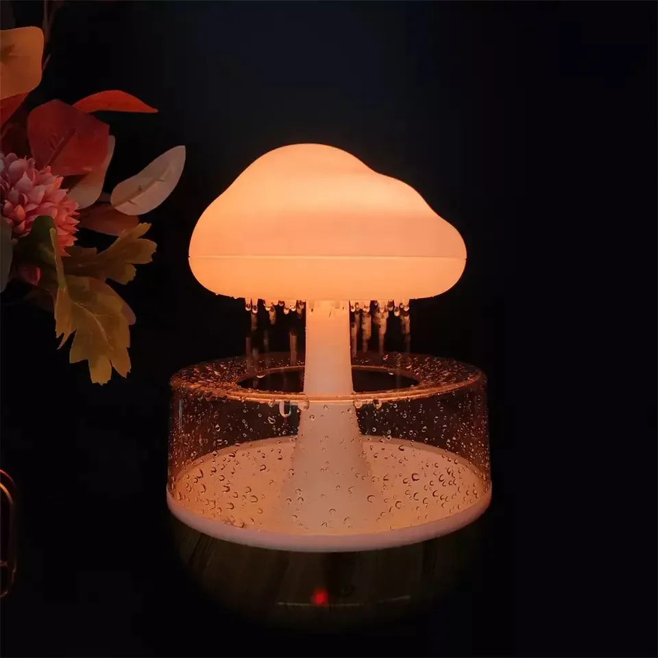 New Design Creative Desktop Rain Cloud Drop Light Relax Aromatherapy Humidifier and Diffuser USB Rain Cloud Air Humidifier