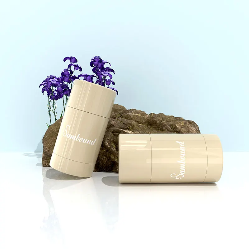 Custom Luxury private label Printed PET 50Ml Stick Deodorant Container Refillable Stick Container
