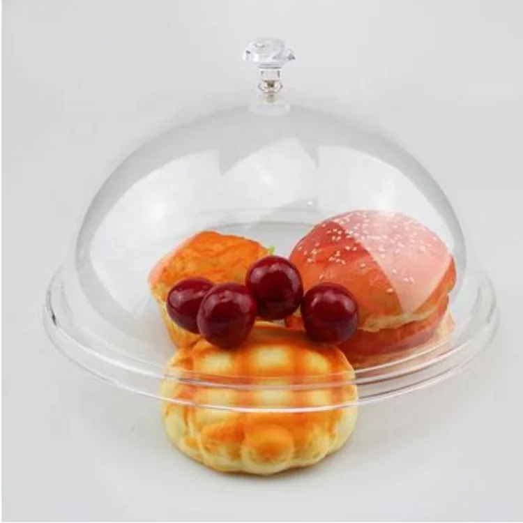 Custom high quality and durable transparent acrylic food dome cover