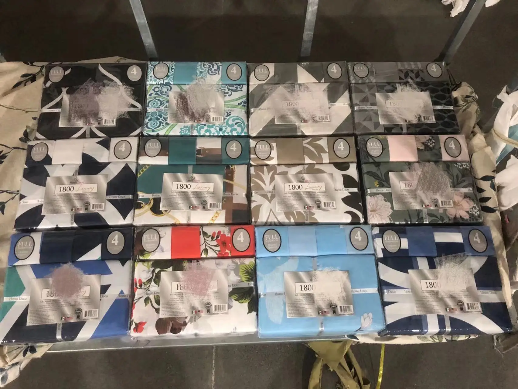 1800 series printed 4pc/6pc bedding sheet set whole sale