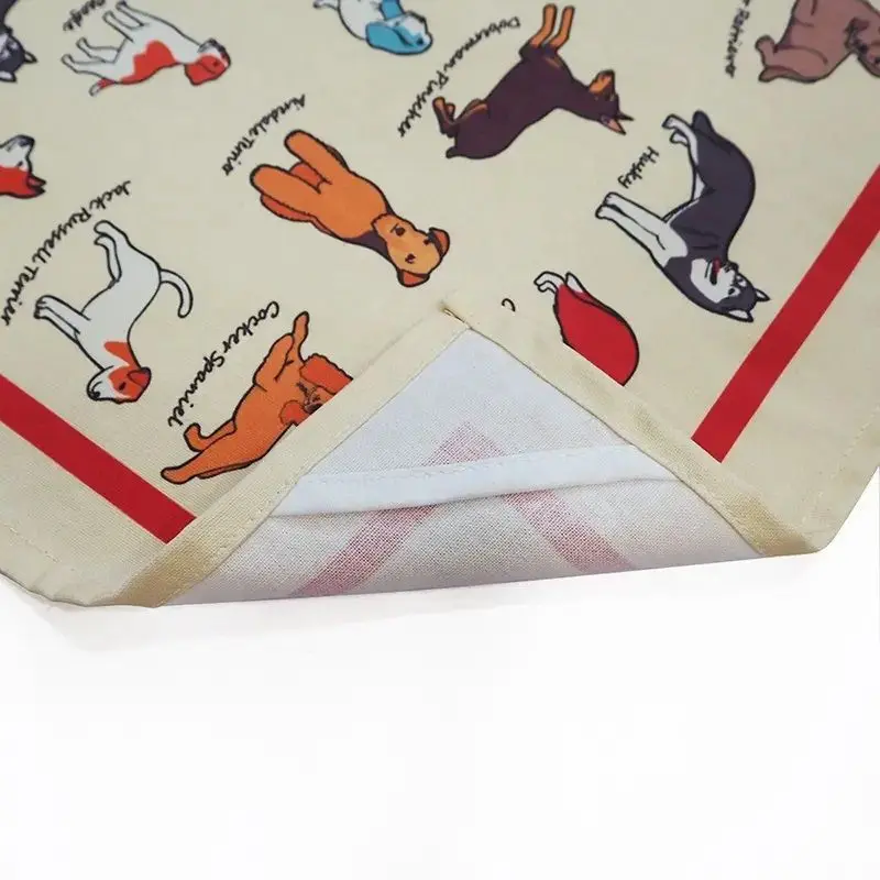 Factory Best Selling 100% Cotton Cleaning Kitchen Dish Towel Printed Dish Cloth Tea Towel Dinner Cotton Tea Towel Kitchen