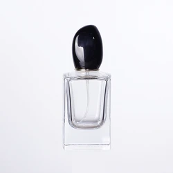 New design perfume bottle 30ml 50ml 100ml luxury empty transparent thickened square sprayer perfume glass bottle