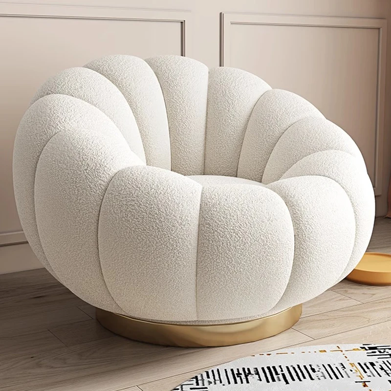 Minimalism Style Couchs Living Room Furniture Living Room Lounge Chairs Modern Interior Furniture Pumpkin Shaped Sofa