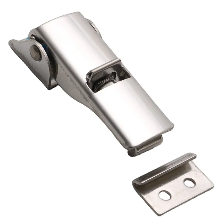 OEM ODM Metal Stamping Bending Polished Stainless Steel Adjustable Silver Toggle case Catch Latch Trunk Closure