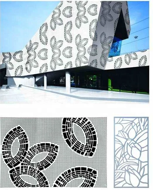 aluminum perforated decorative panel for fence screen and wall