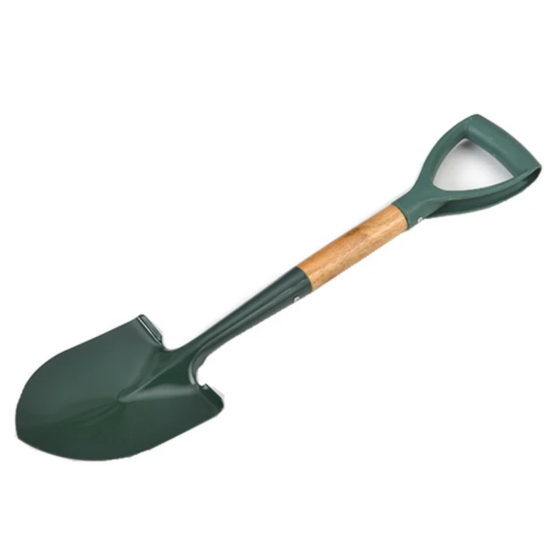 68cm Multifunctional Garden Digging Shovel Spade Snow Shovel with Wood Handle Outdoor Courtyard