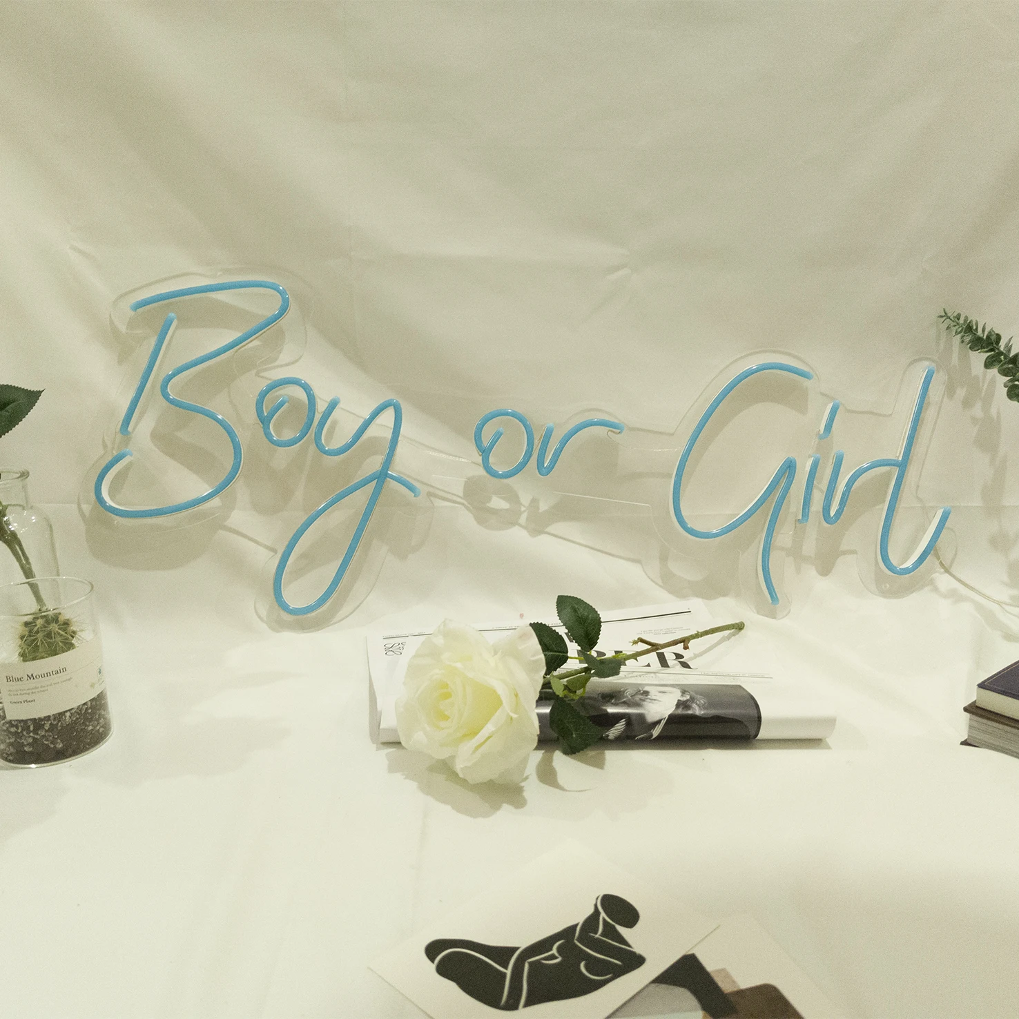 Drop shipping factory manufacturer birthday party wedding fashionable custom color boy or girl neon sign