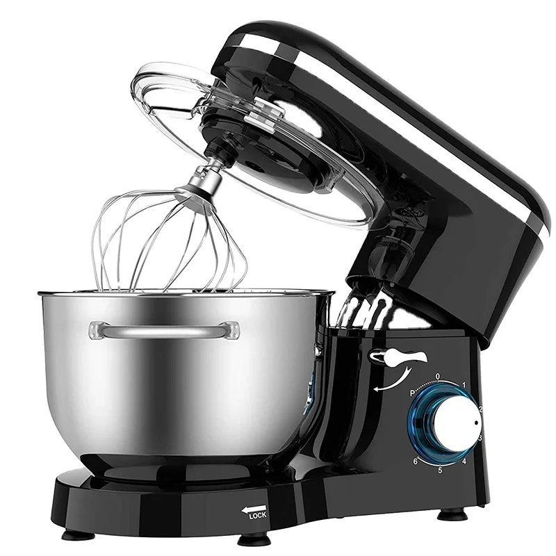 Hot Sale Stand Dough Mixer With 5.5 Litre Stainless Steel Mixing Bowl Tilt-head 6-speed 1400w Bread Maker Machine