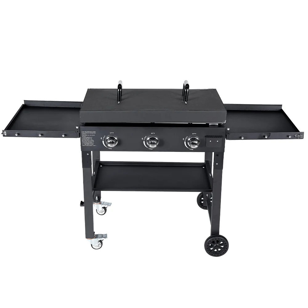 Commercial Outdoor 4 Burner Flat Top Teppanyaki Griddle Gas Teppanyaki Grill Table on Sale Teppanyaki Plate for Grill