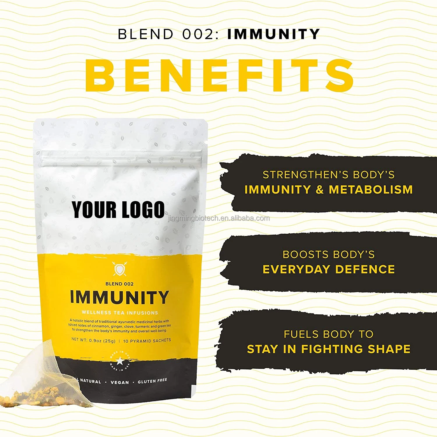 Enhancement immunity kidney energizing tea energy tonic tea