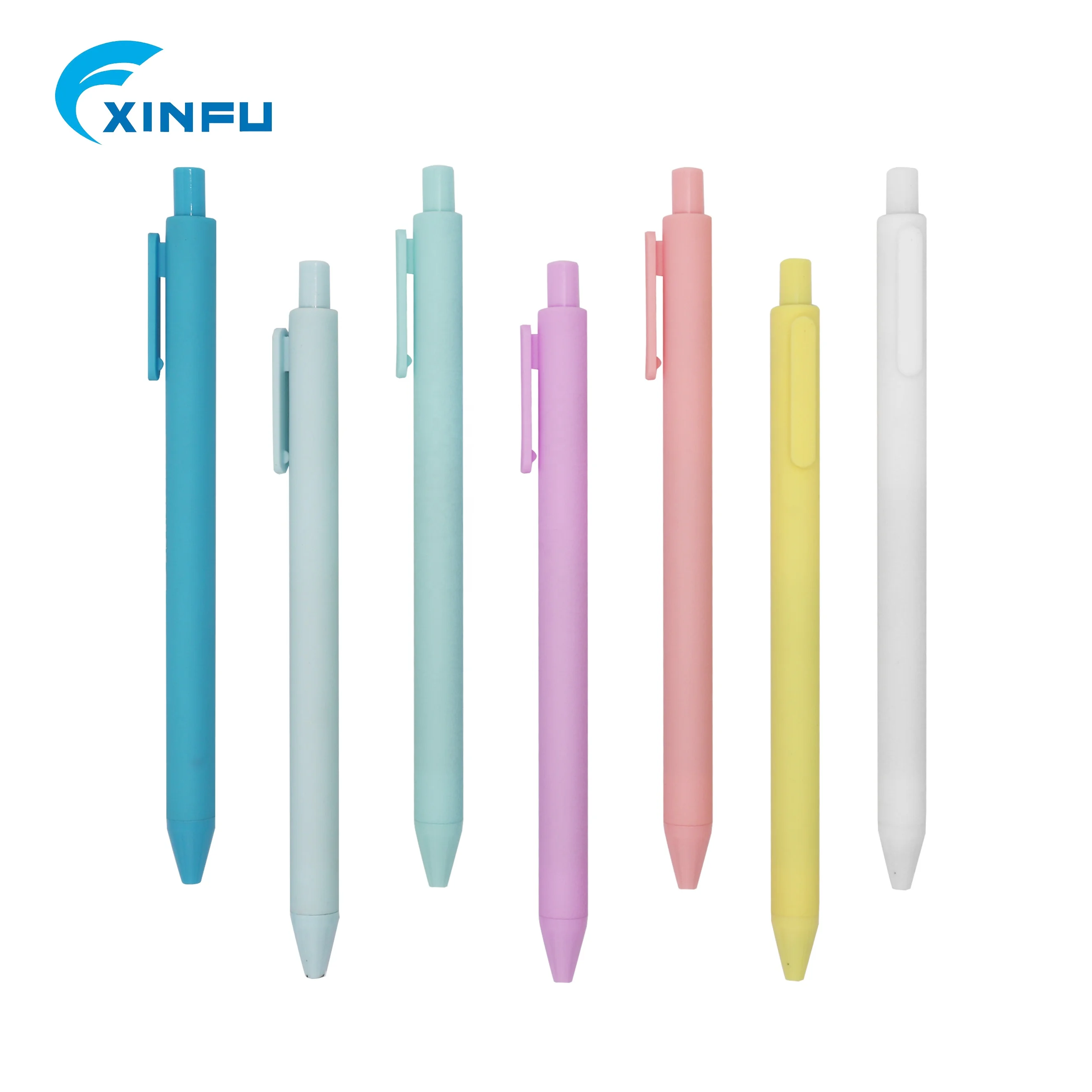 
Stationary plastic gel ink soft rubber pen best Selling Promotion wholesale ballpoint pen With Custom Logo 