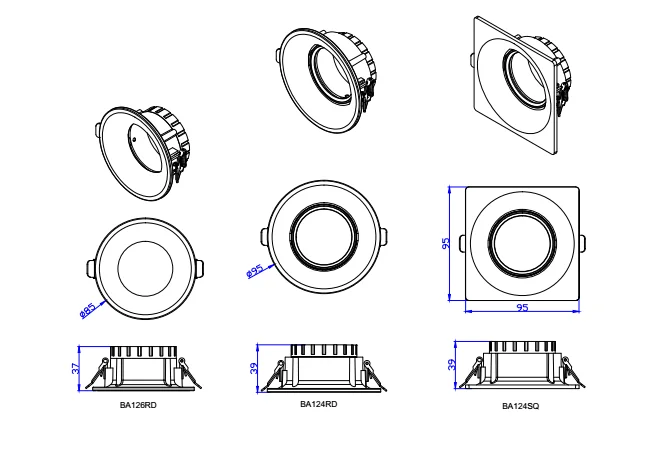 2020 hot sell   mr16 spot ceiling fitting  GU10 ceiling light fixture spotlight aluminum