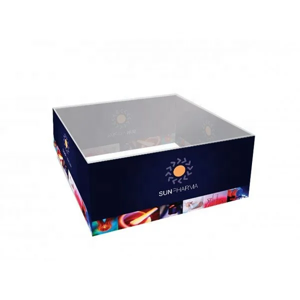 Square  2 x2 m hanging zippered tension fabric display