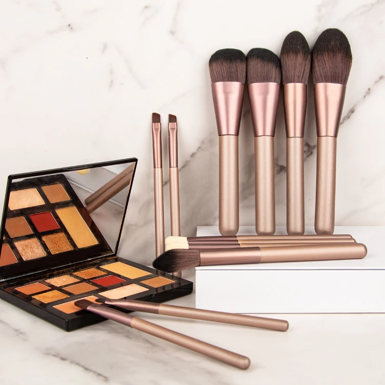 Professional Makeup Tools 12Pcs Face Concealer Eyeshadow Foundation Powder Makeup Brush Kit