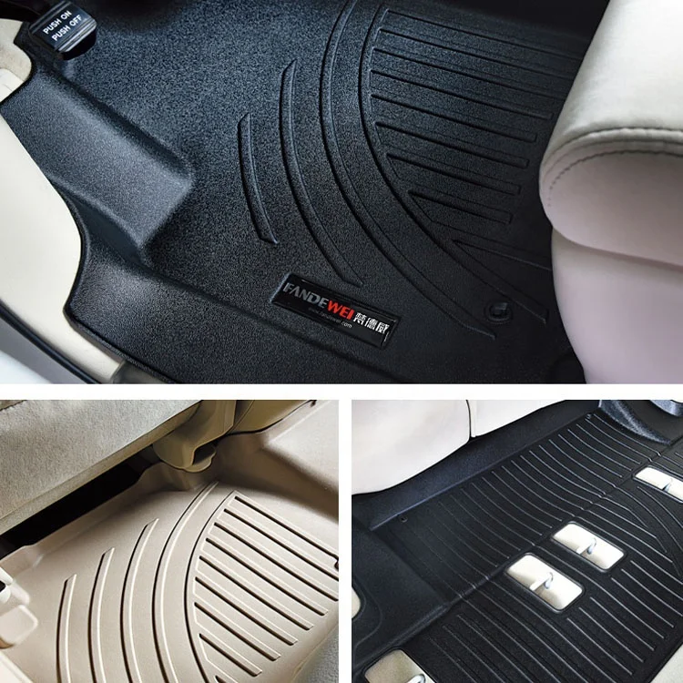 Best selling Car Floor Liner Rubber Automotive Car Floor Mats Carpet for TOYOTA HIGHLANDER LC150 LC200 LC300