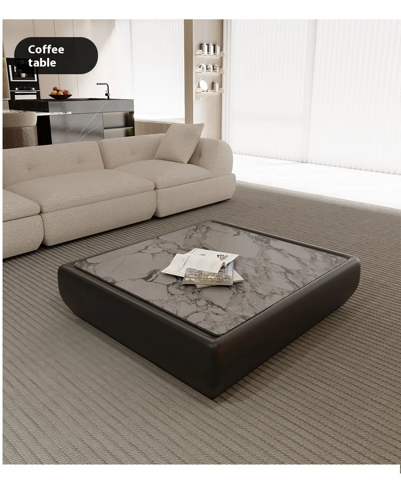 Italian High-End Minimalist Modular Moon combination Sofa Set New Design Genuine Leather Fabric for Luxury Hotel Living Room